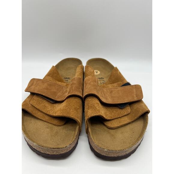Birkenstock Kyoto Mink Nubuck Suede Leather Slides Men's Size 12 - Picture 10 of 16